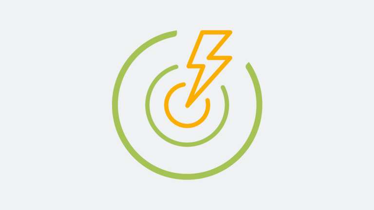 Grafische Darstellung Blitz Schmerz