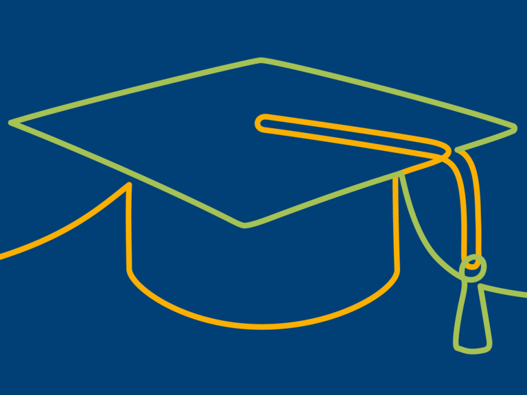 Doktorhut als Symbol für akademische Medizin und Lehre an der Hochschulambulanz der Immanuel Klinik Rüdersdorf